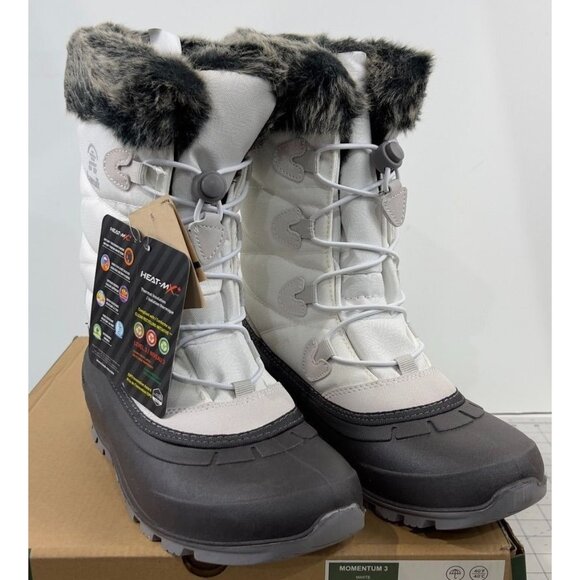 Kamik Women's Momentum 3 Waterproof Winter Boot White Size 8 New~~~ - Picture 1 of 8
